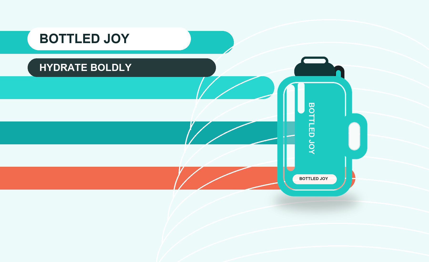 吨吨 BOTTLED JOY 大容量水杯主视觉